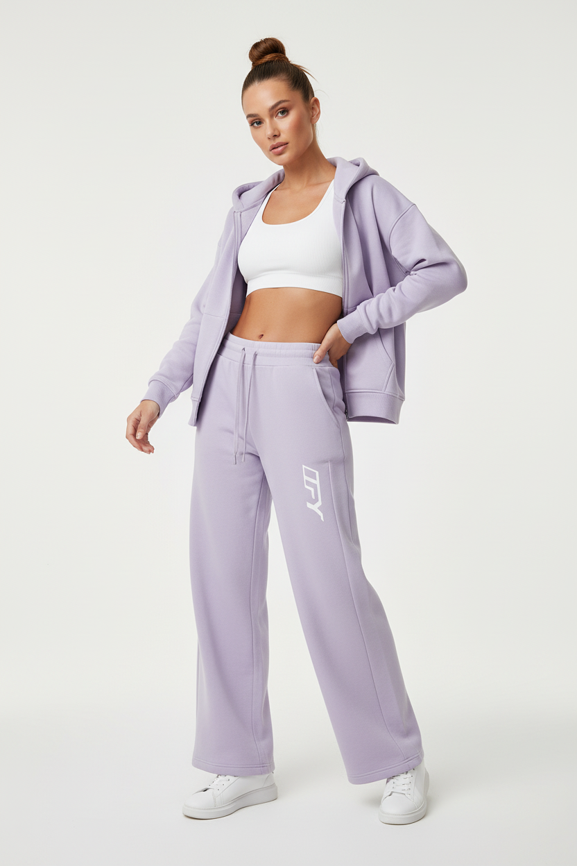Women's Wide Leg Fleece Sweatpants