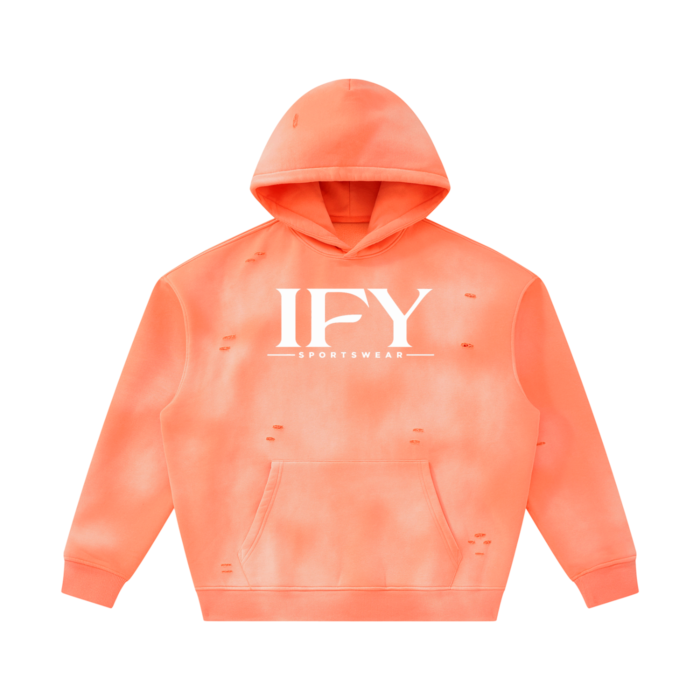 Unisex Frayed Fleece Hoodie for Ultimate Comfort and Style