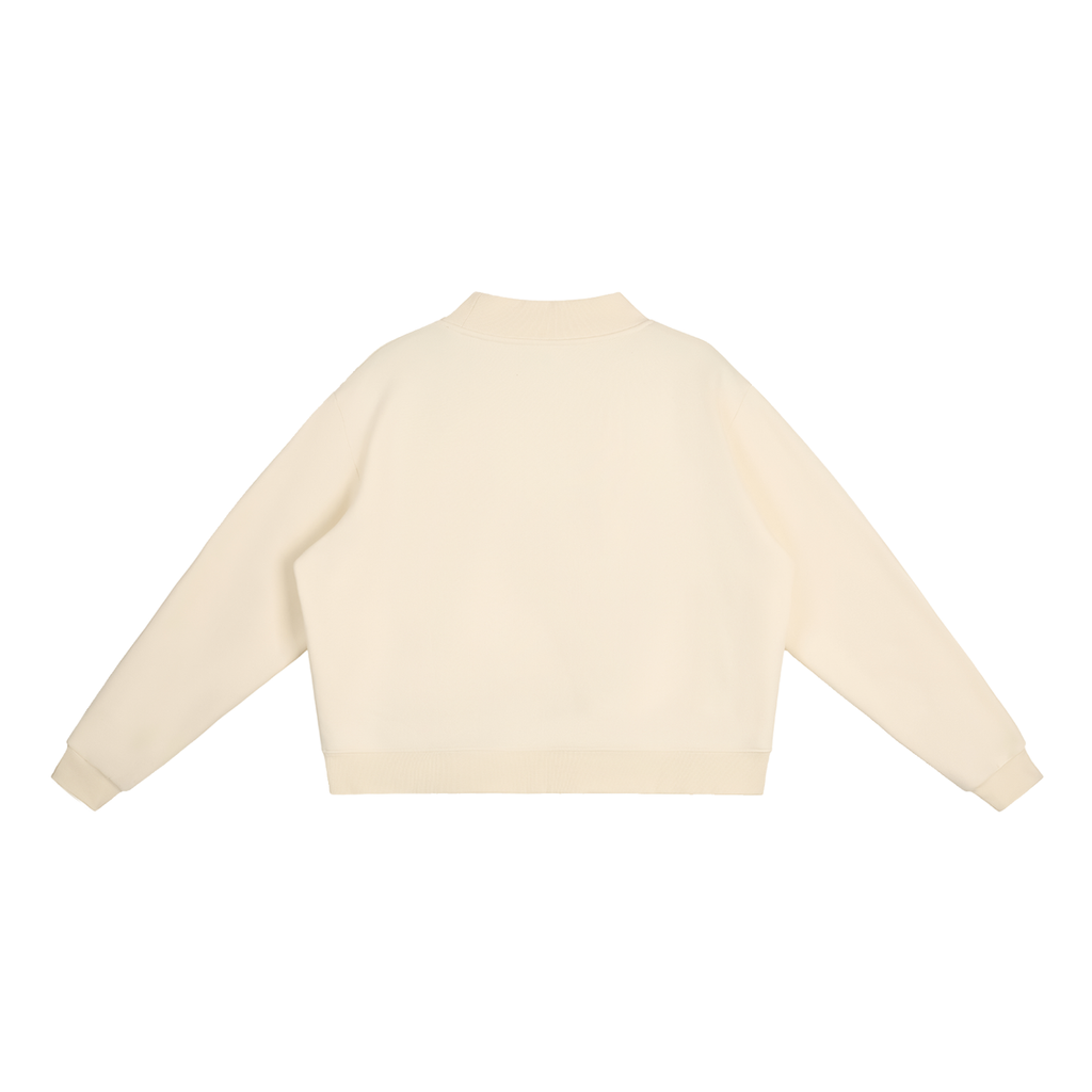 Elevate Your Style with Our Women's Fleece Mock-Neck Sweatshirt