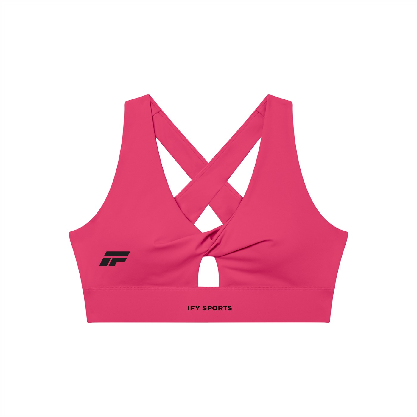 Women's Twist Front V-Neck Sports Bra