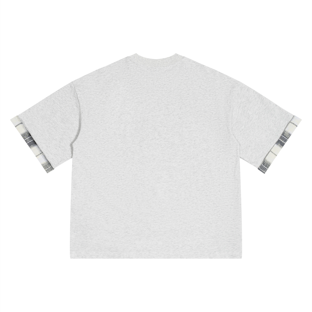 Plaid Panelled T-Shirt
