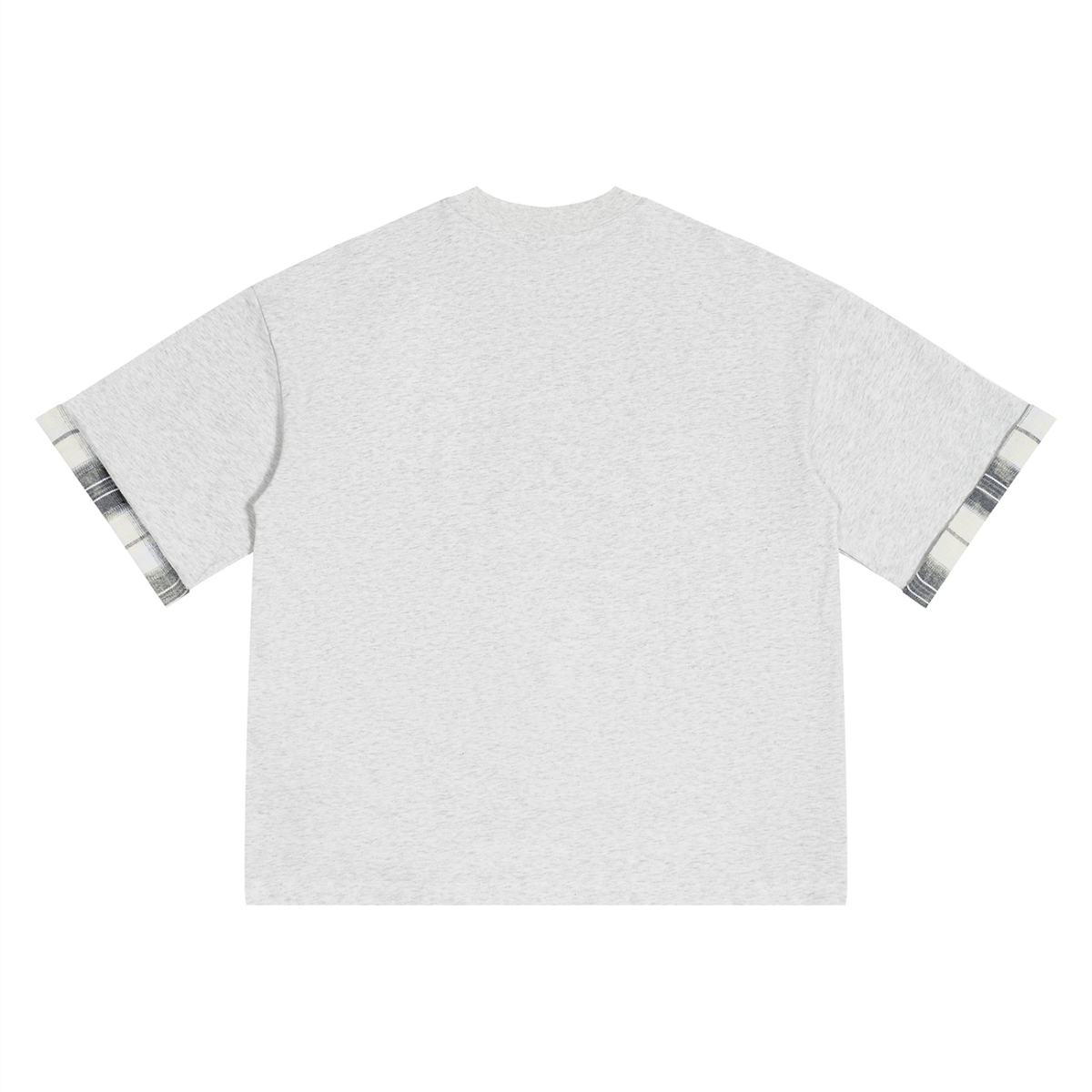 Plaid Panelled T-Shirt