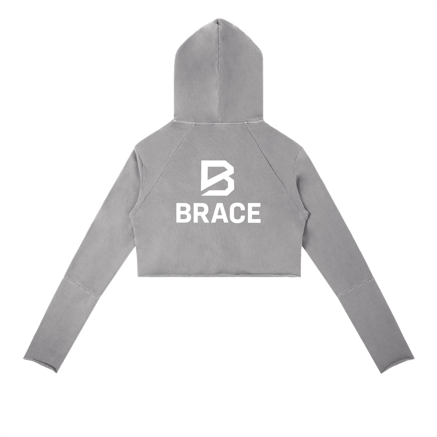 Vintage Washed Raw Edge Hoodie - Premium Fleece Gym Hoodie | BRACE
