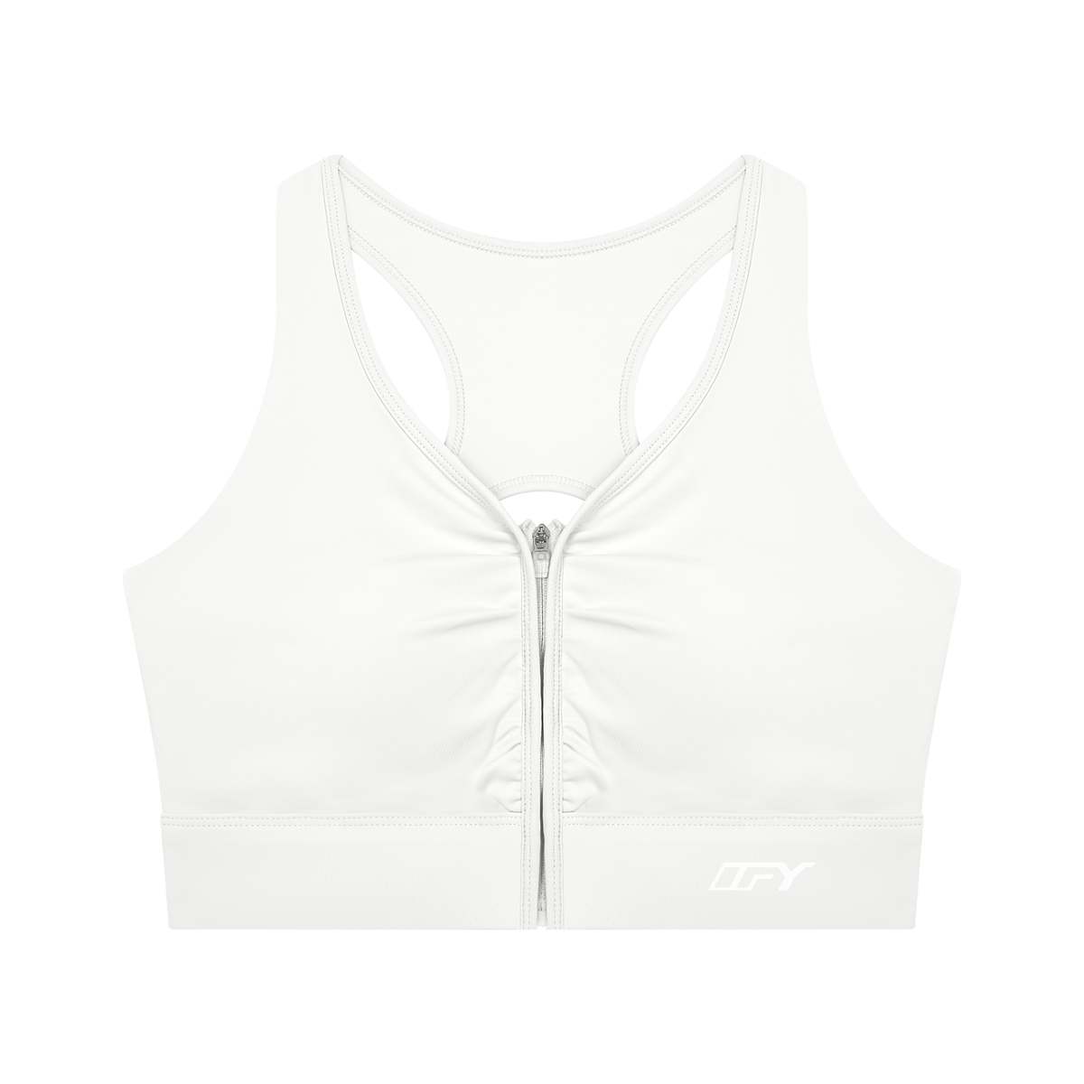 Women’s Cropped Zip Yoga Sports Bra