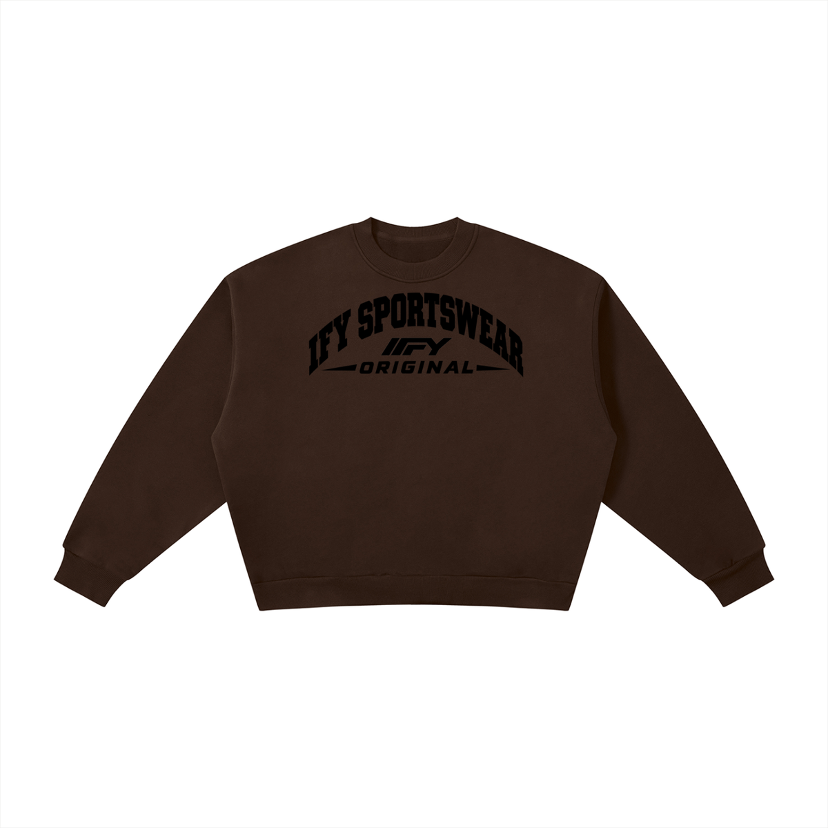 Boxy Fleece Crew-Neck Sweatshirt