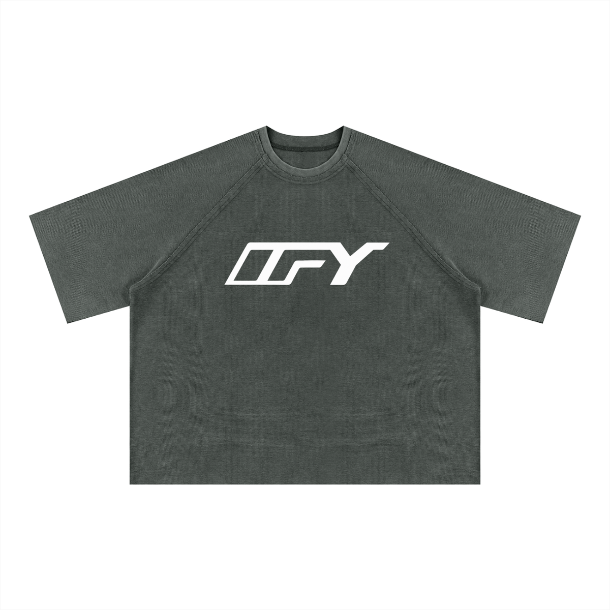 Unisex Mineral Wash Boxy Waffle T-Shirt
