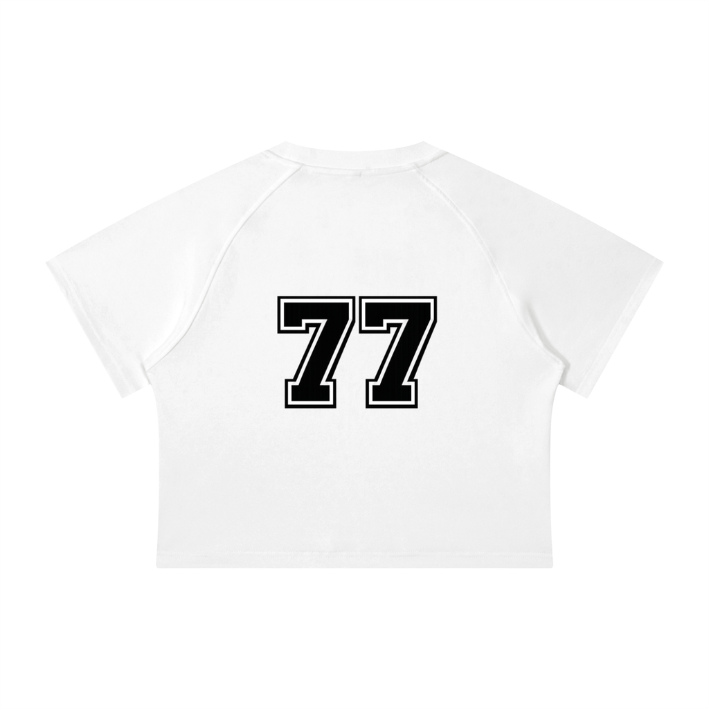 Women's Mineral Wash Raglan Crop T-Shirt