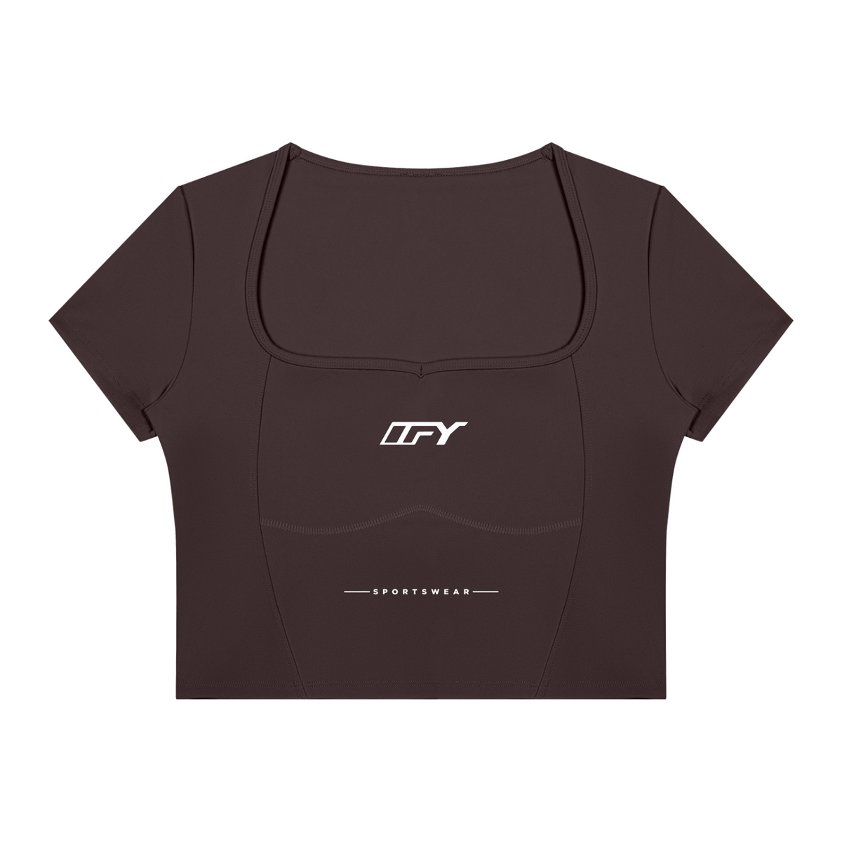 Square-Neck Yoga T-Shirt