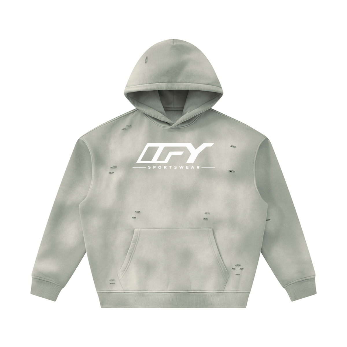 Unisex Frayed Fleece Hoodie for Ultimate Comfort and Style