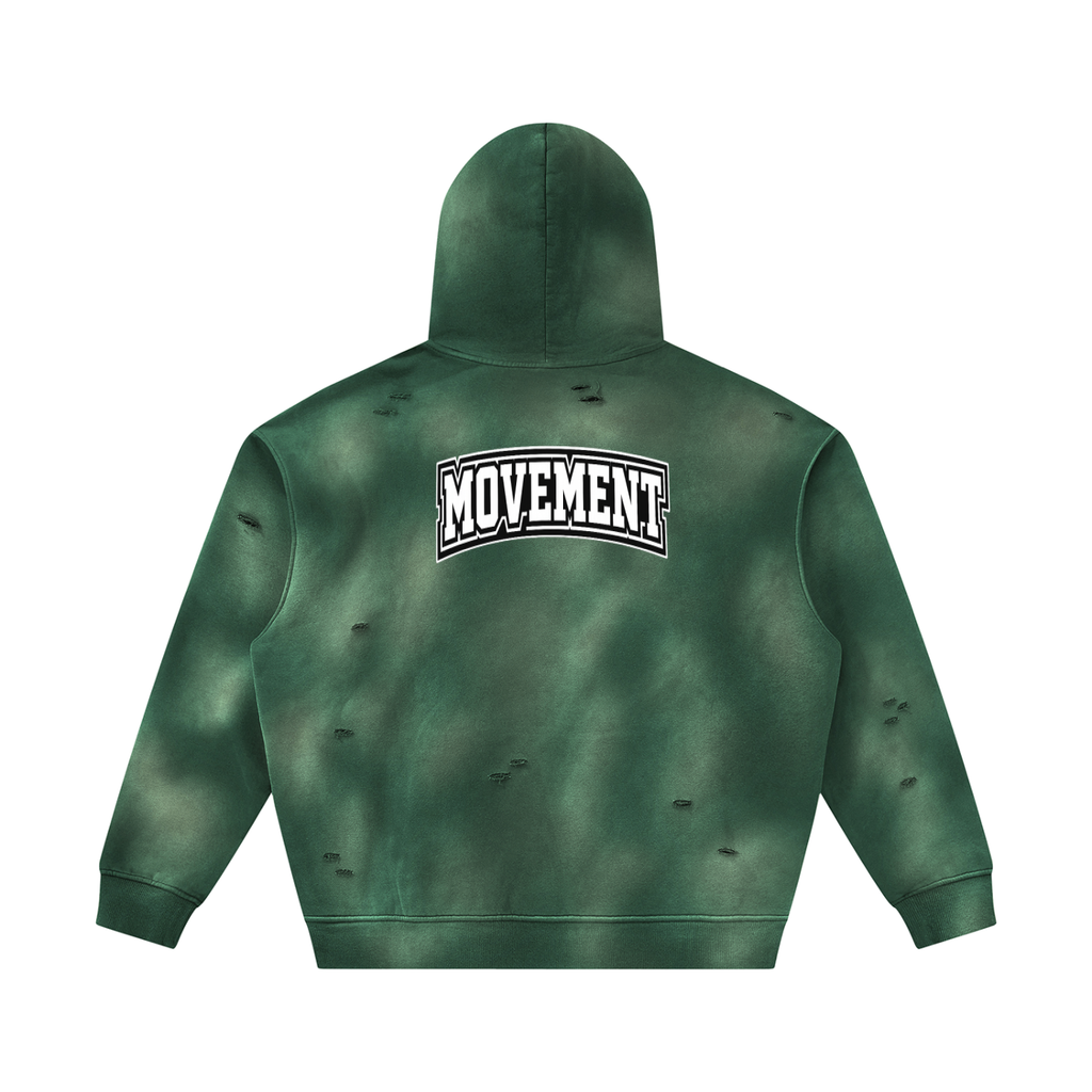 Unisex Frayed Fleece Hoodie for Ultimate Comfort and Style