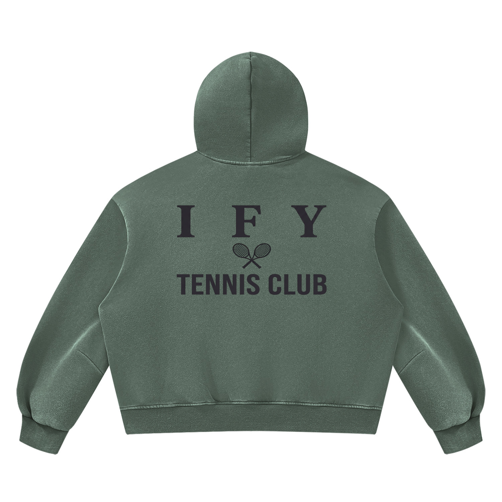Vintage Wash Boxy Fleece Hoodie