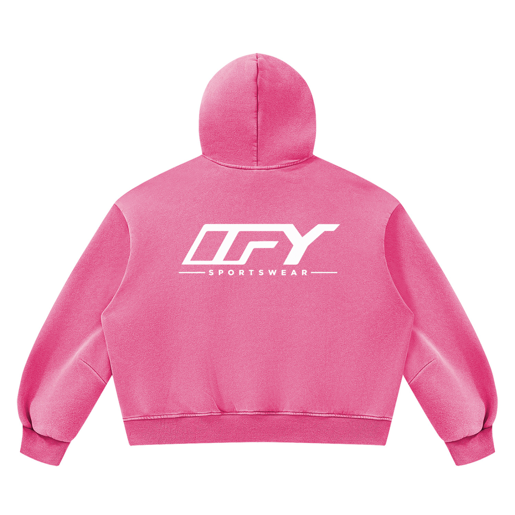 Unisex Vintage Wash Boxy Fleece Hoodie