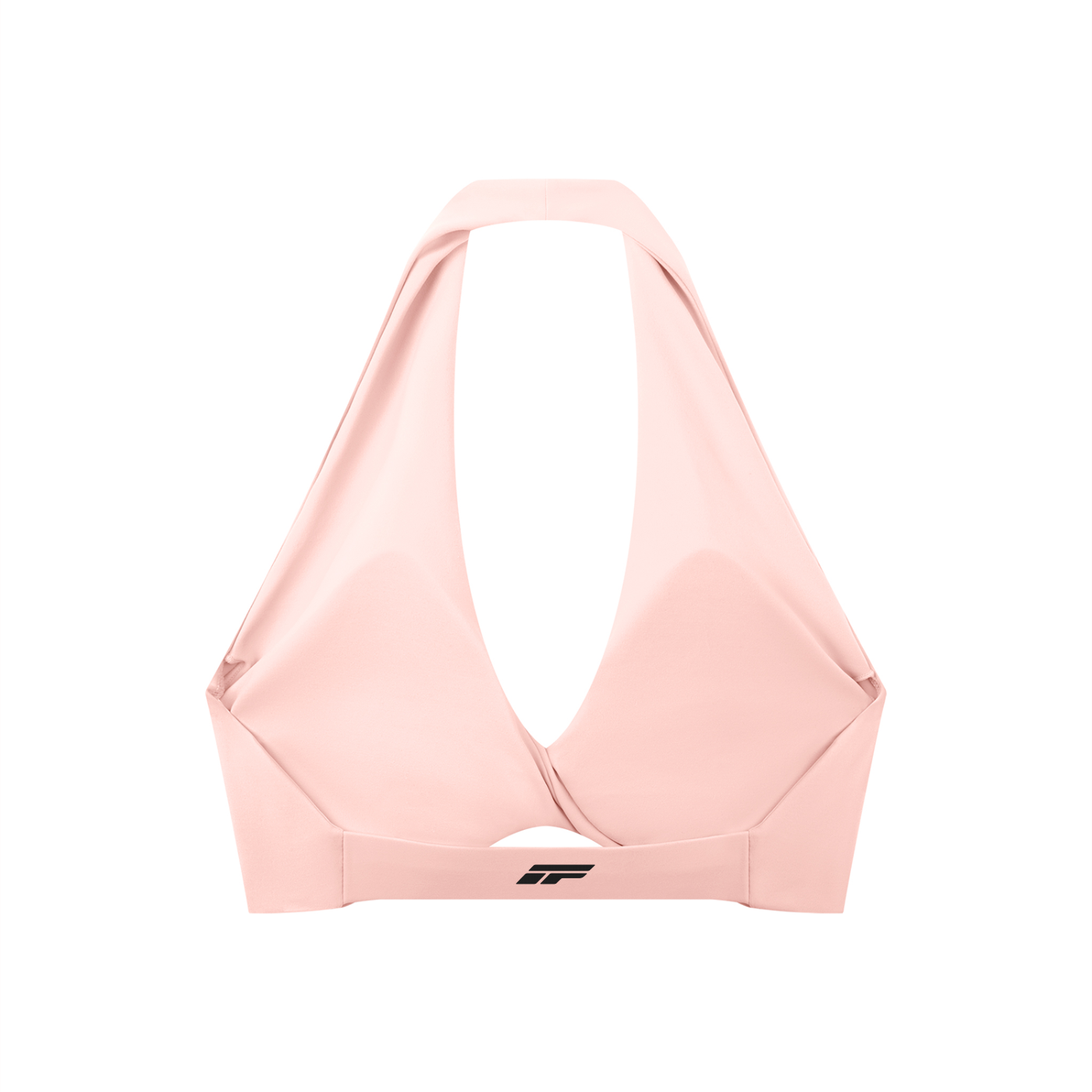 Women's Pleated Halter Sports Bra