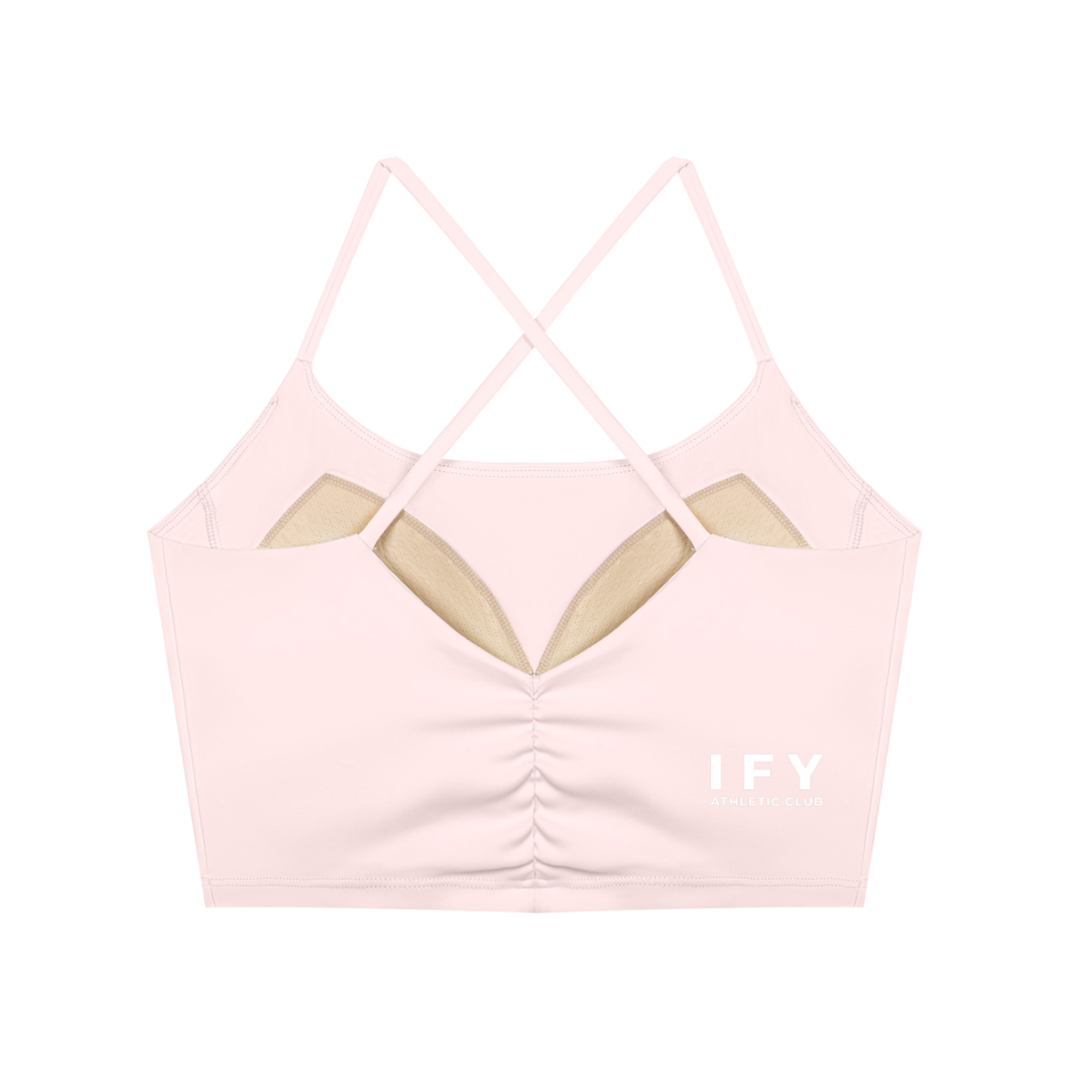 Ruched Cropped Yoga Tank Top