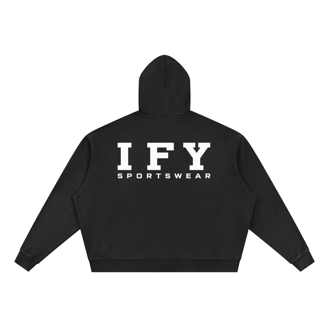 Unisex Vintage Wash Full Zip Boxy Hoodie