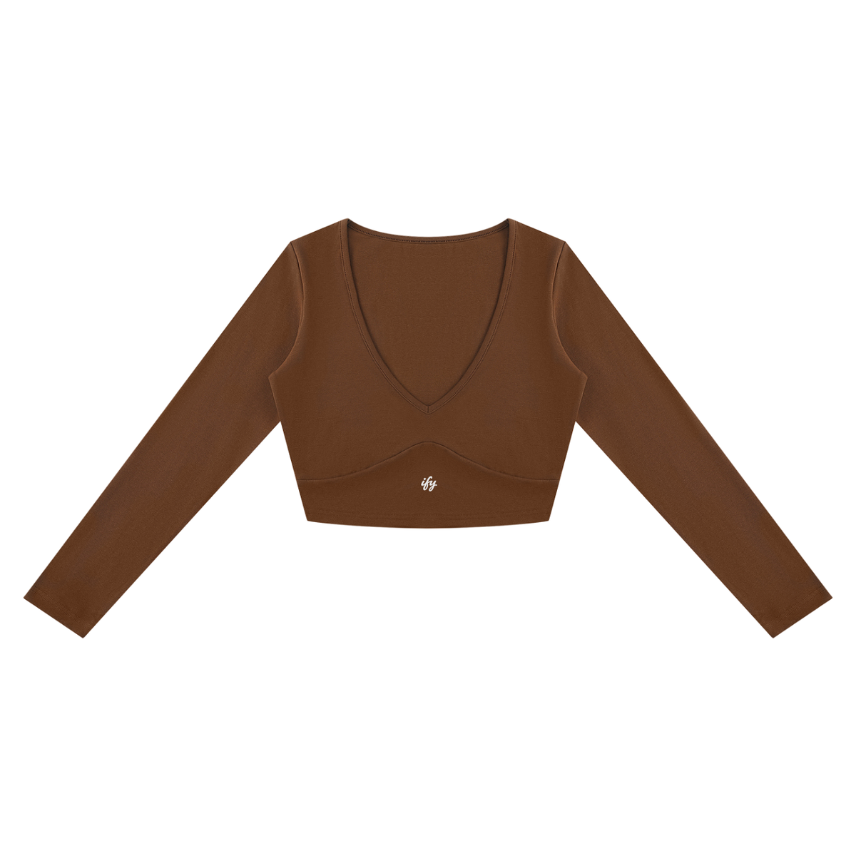 Cotton-Rich Cropped Long-Sleeve T-Shirt