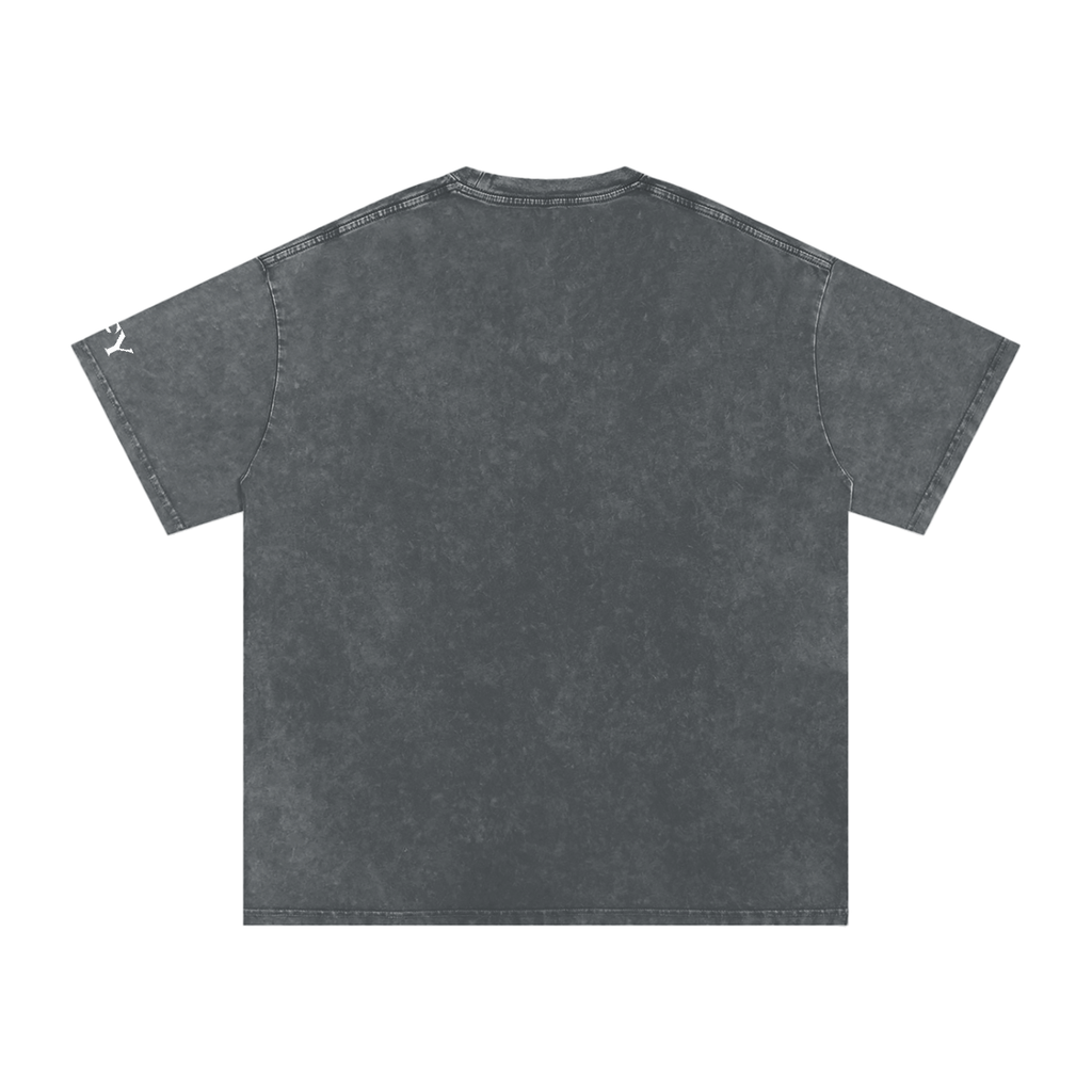Snow Washed Oversized Cotton T-Shirt