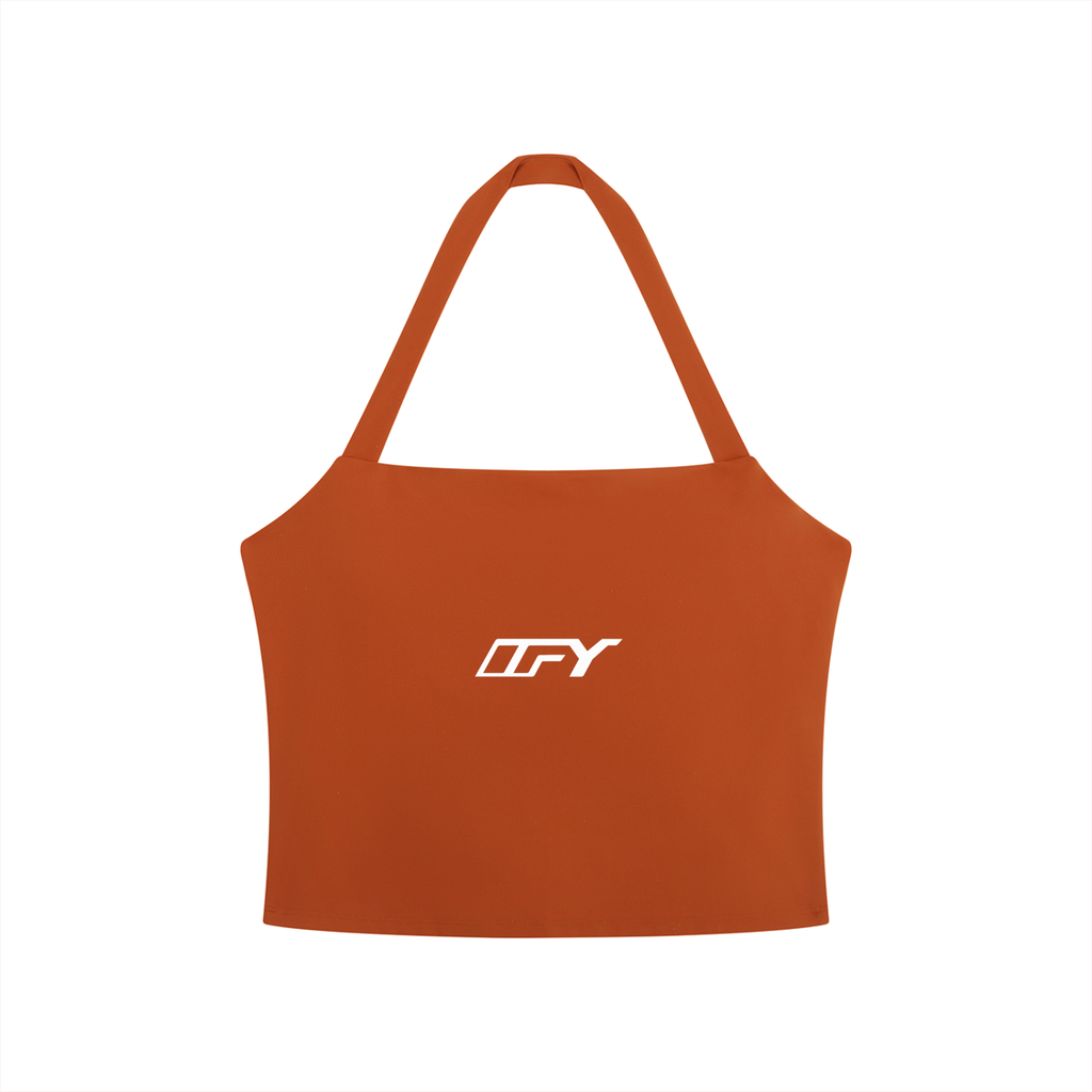 Women's Halter Crop Sports Bra