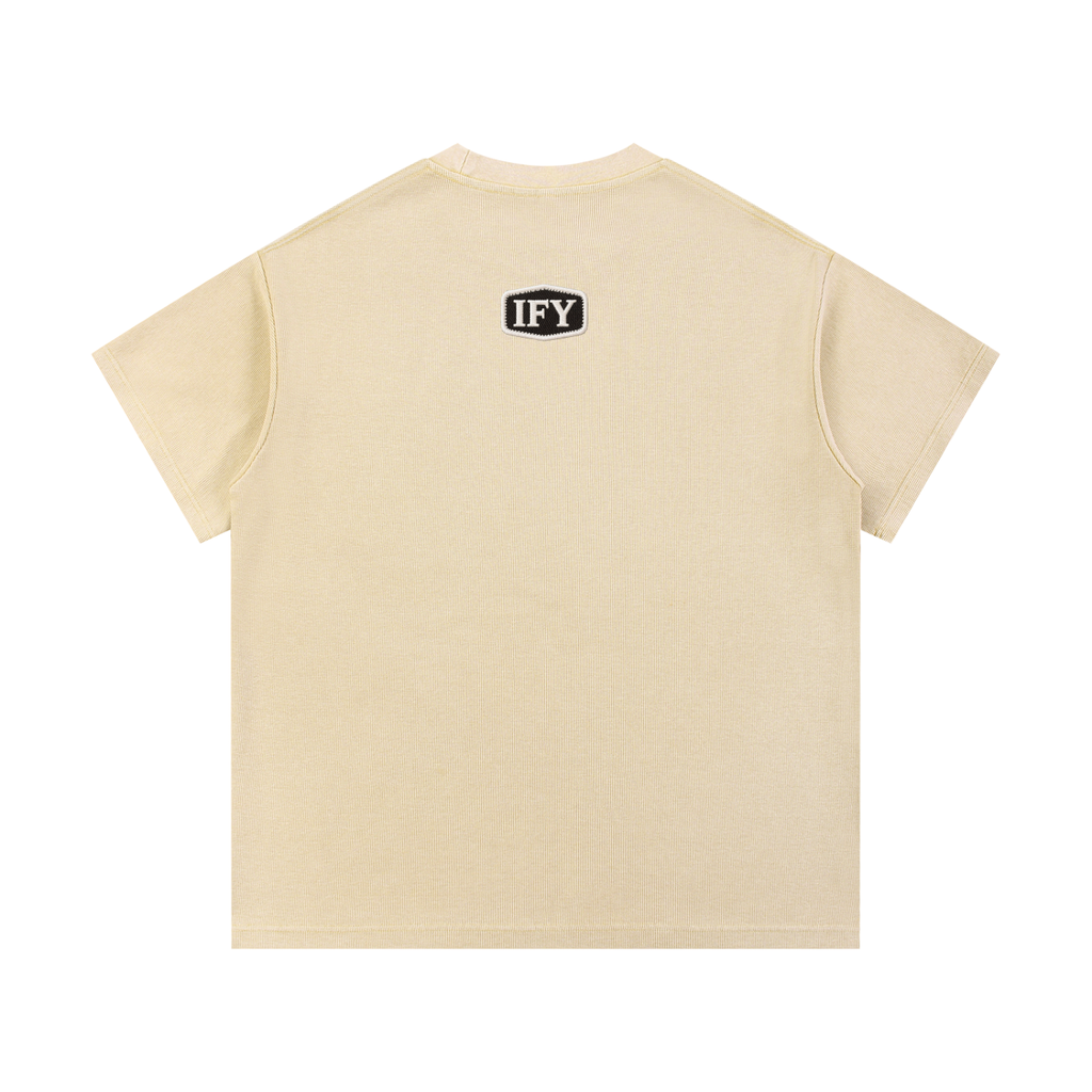 Mineral Wash Waffle Knit T-Shirt