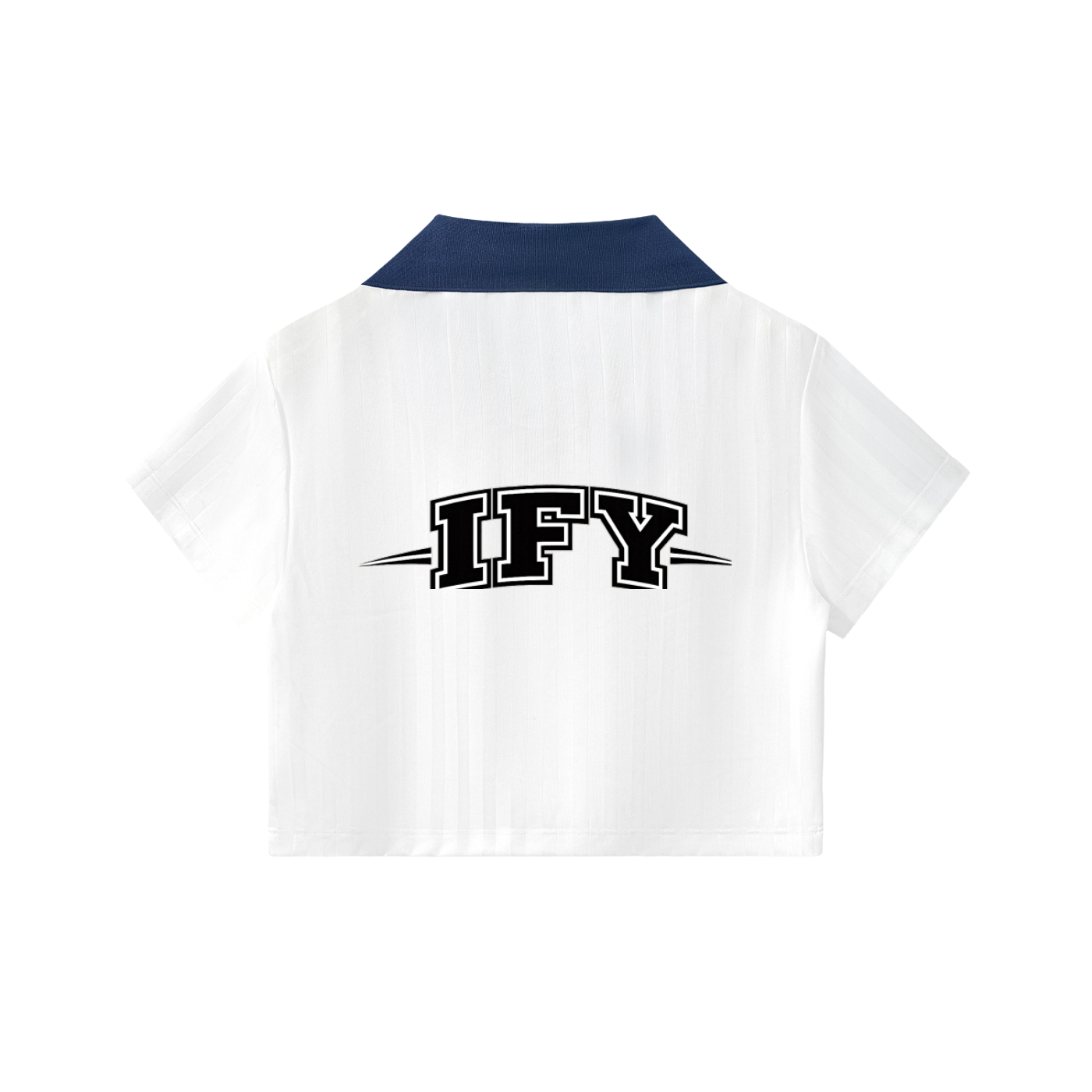 Elevate Your Style with Our Cropped Jersey with Contrast Collar