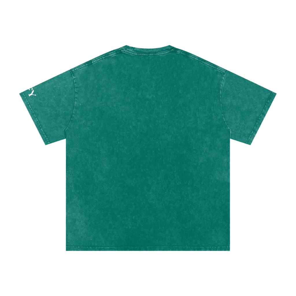 Snow Washed Oversized Cotton T-Shirt