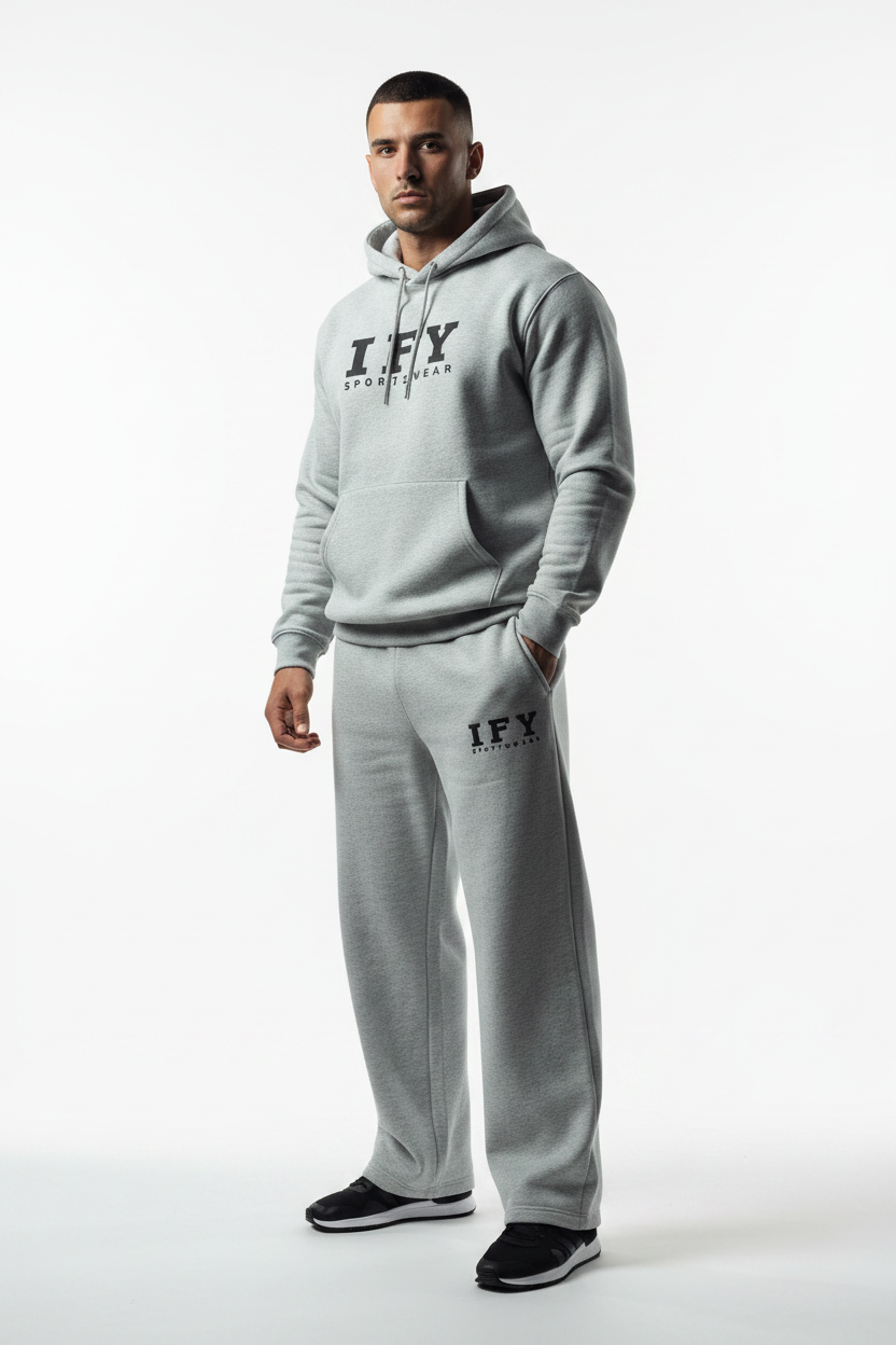 Unisex Barrel Leg Sweatpants