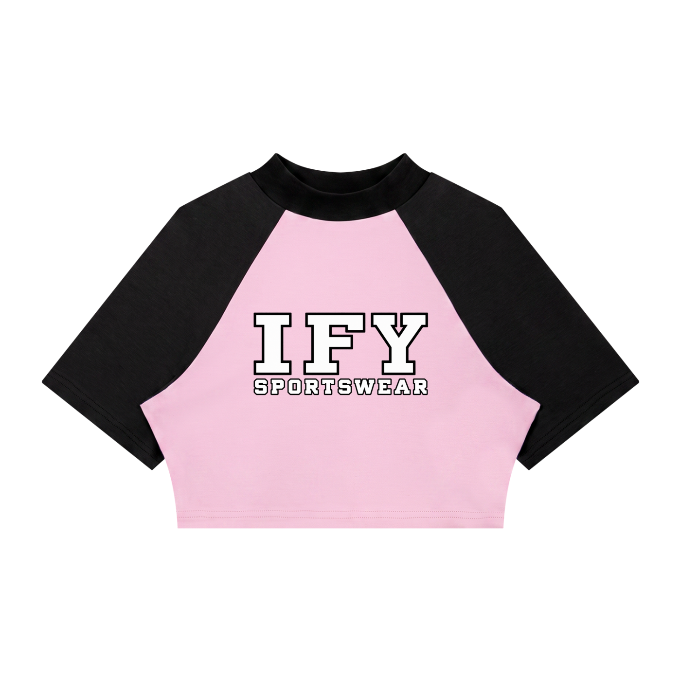 Women’s Color Block Raglan Crop T-Shirt