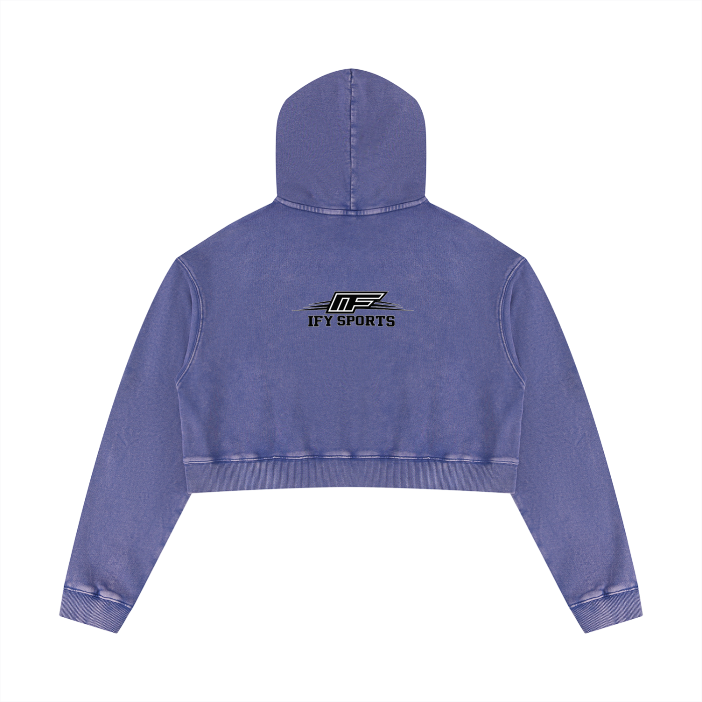 Elevate Your Everyday Look with Our Women's Mineral Washed Crop Hoodie