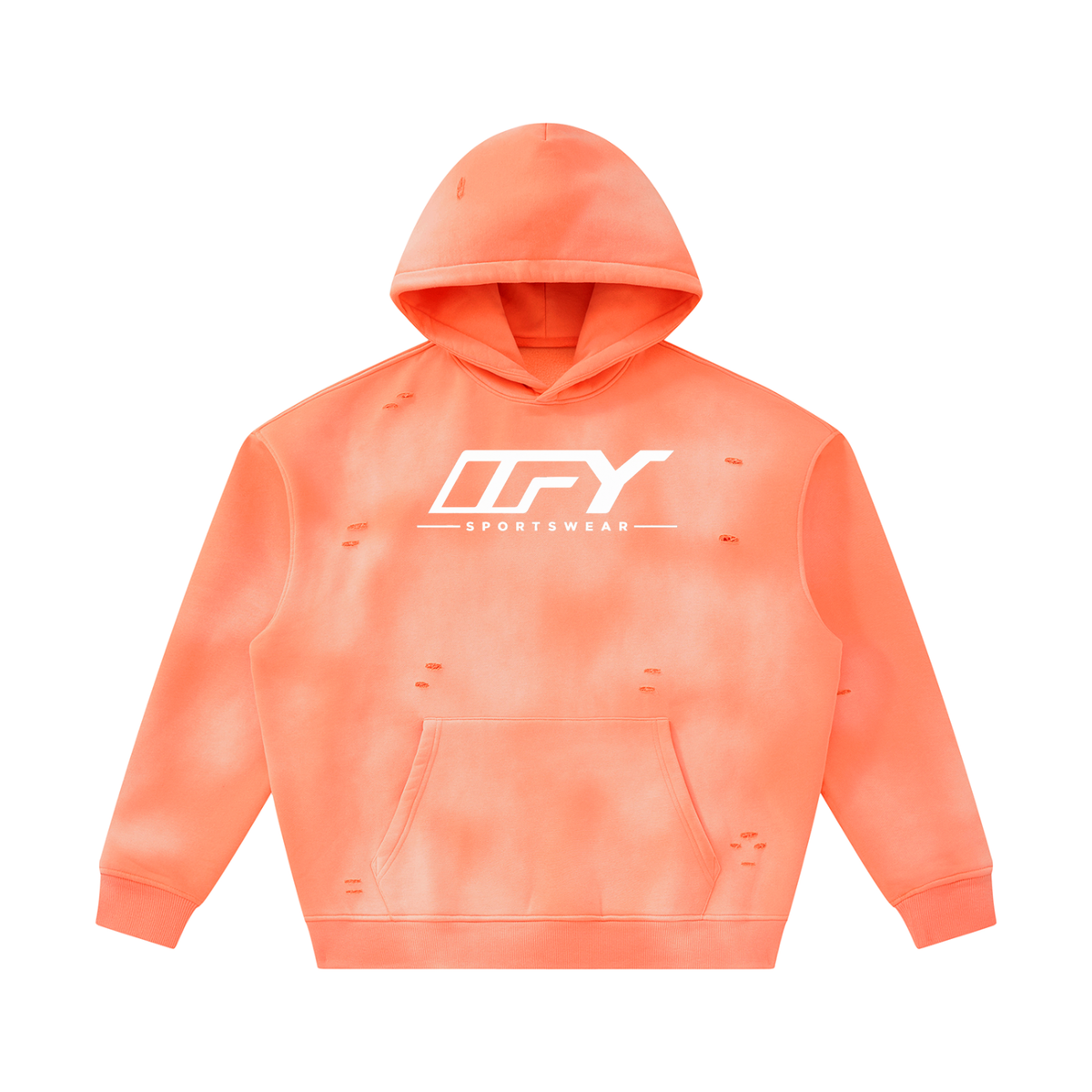 Unisex Frayed Fleece Hoodie for Ultimate Comfort and Style