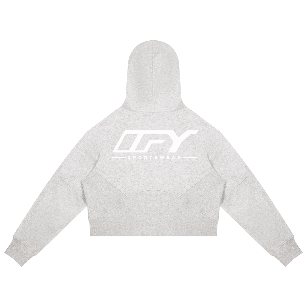 Cropped Zip-Through Hoodie