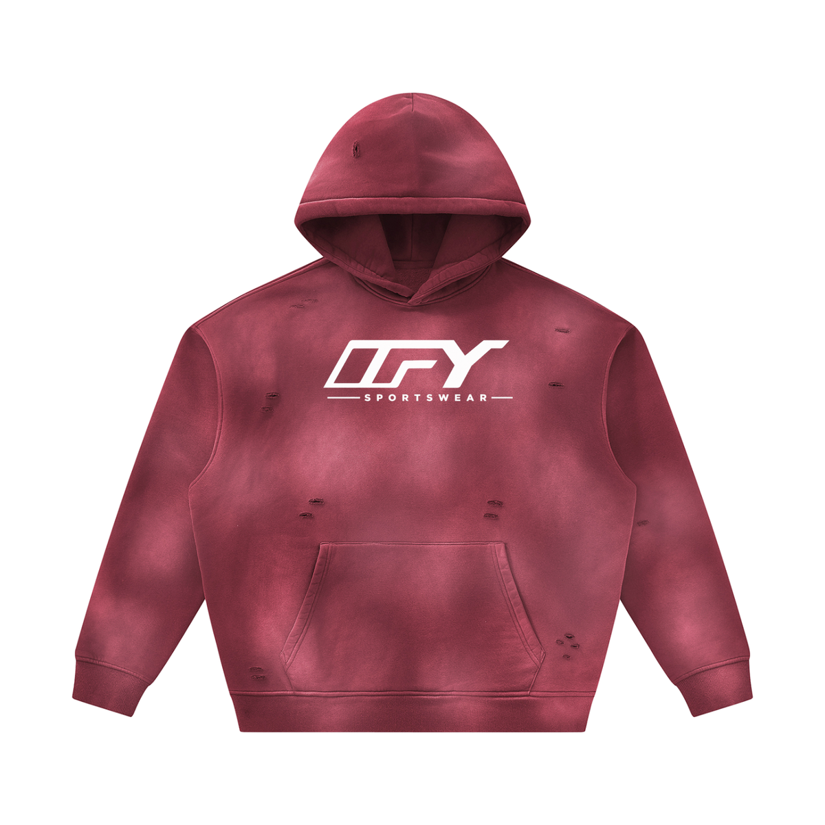 Unisex Frayed Fleece Hoodie: Your Go-To for Comfort and Style