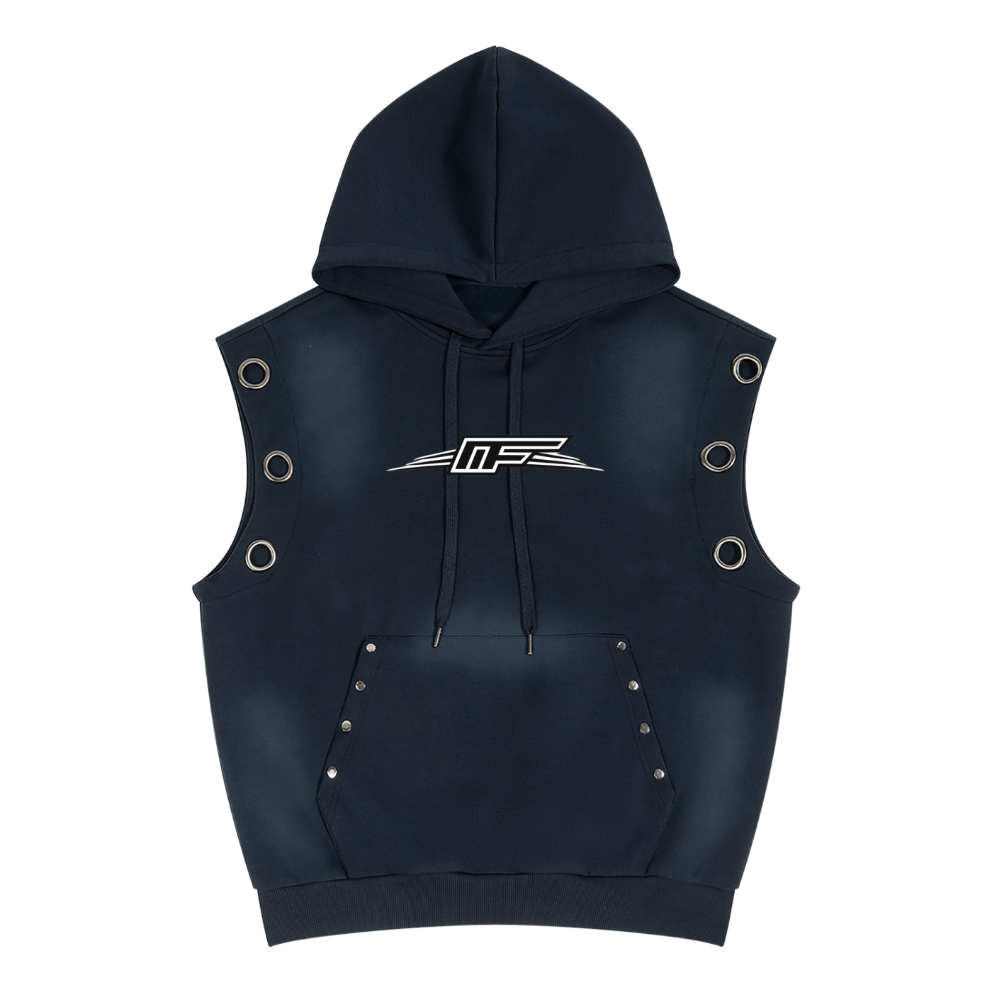 Elevate Your Style with Our Vintage Wash Sleeveless Hoodie