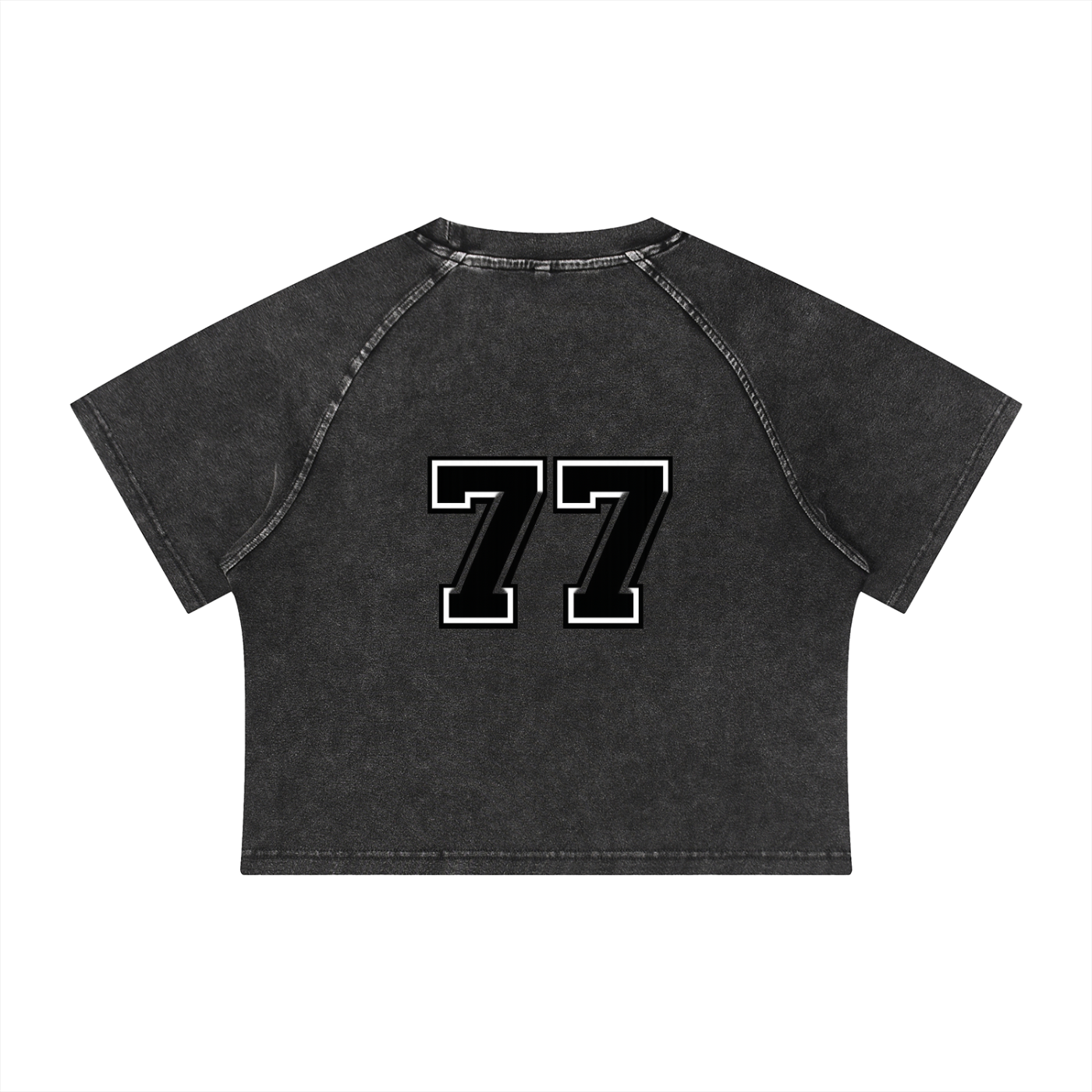 Women's Mineral Wash Raglan Crop T-Shirt