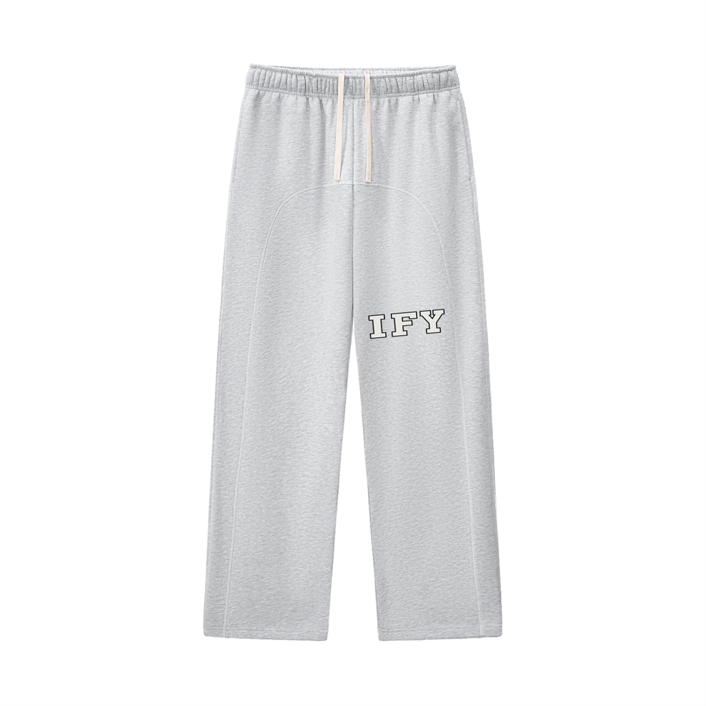 Contrast-Stitched Fleece Sweatpants