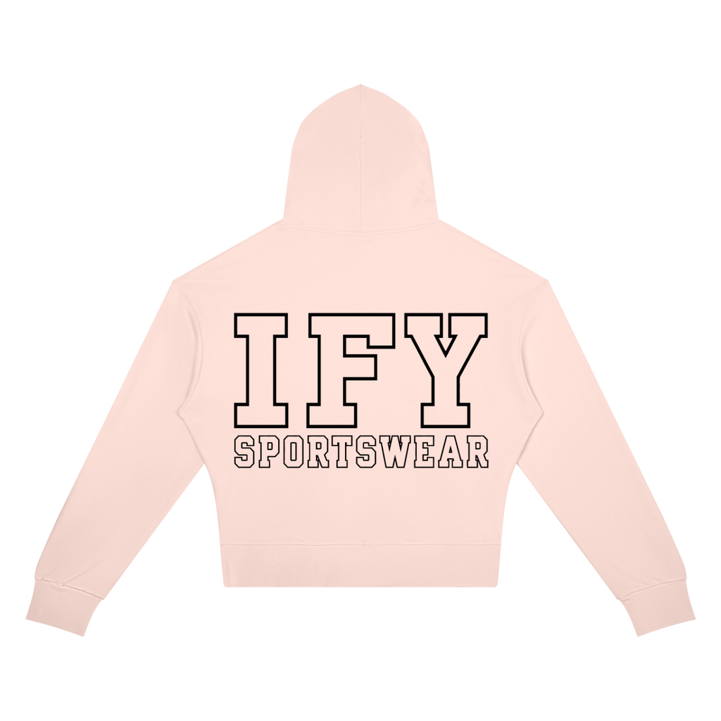 Crop Drop Shoulder Hoodie
