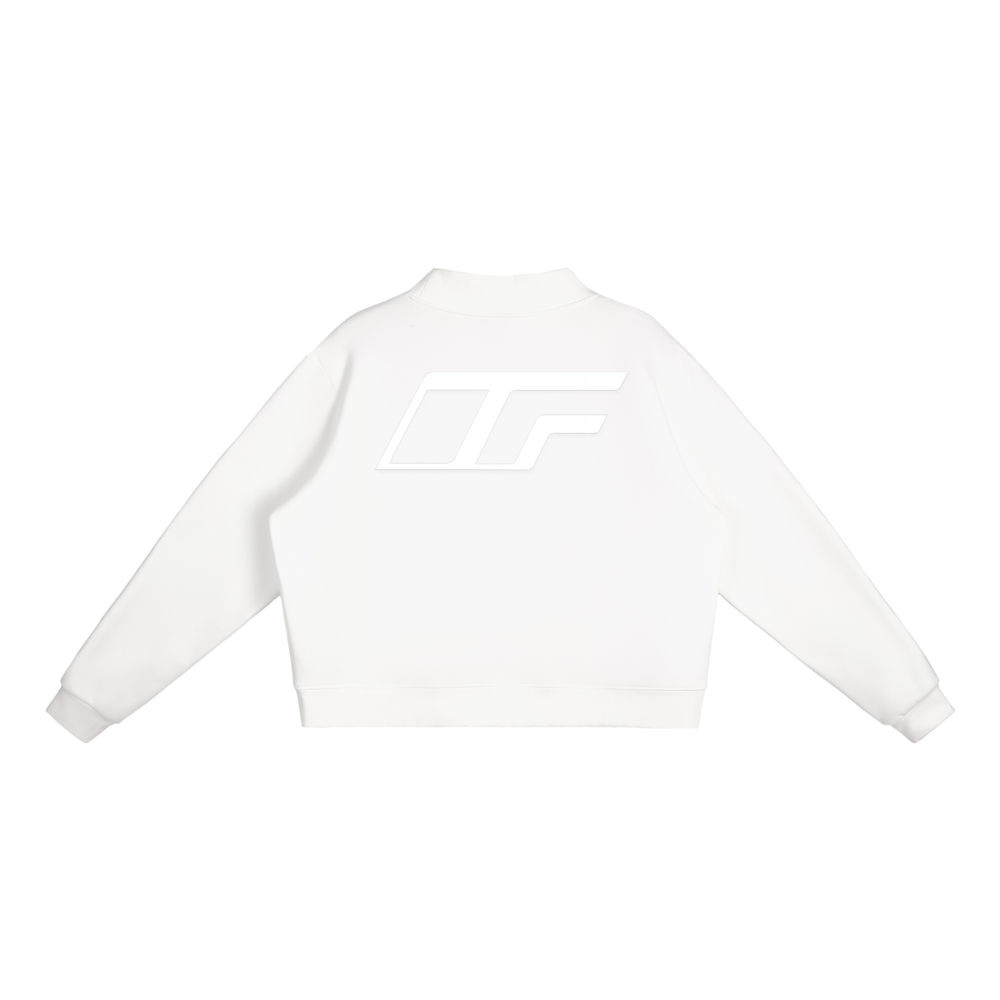 Essential Fleece Mock-Neck Crew Sweatshirt