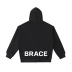 Heavyweight Pocket Hoodie - Essential Fleece Gym Hoodie | BRACE
