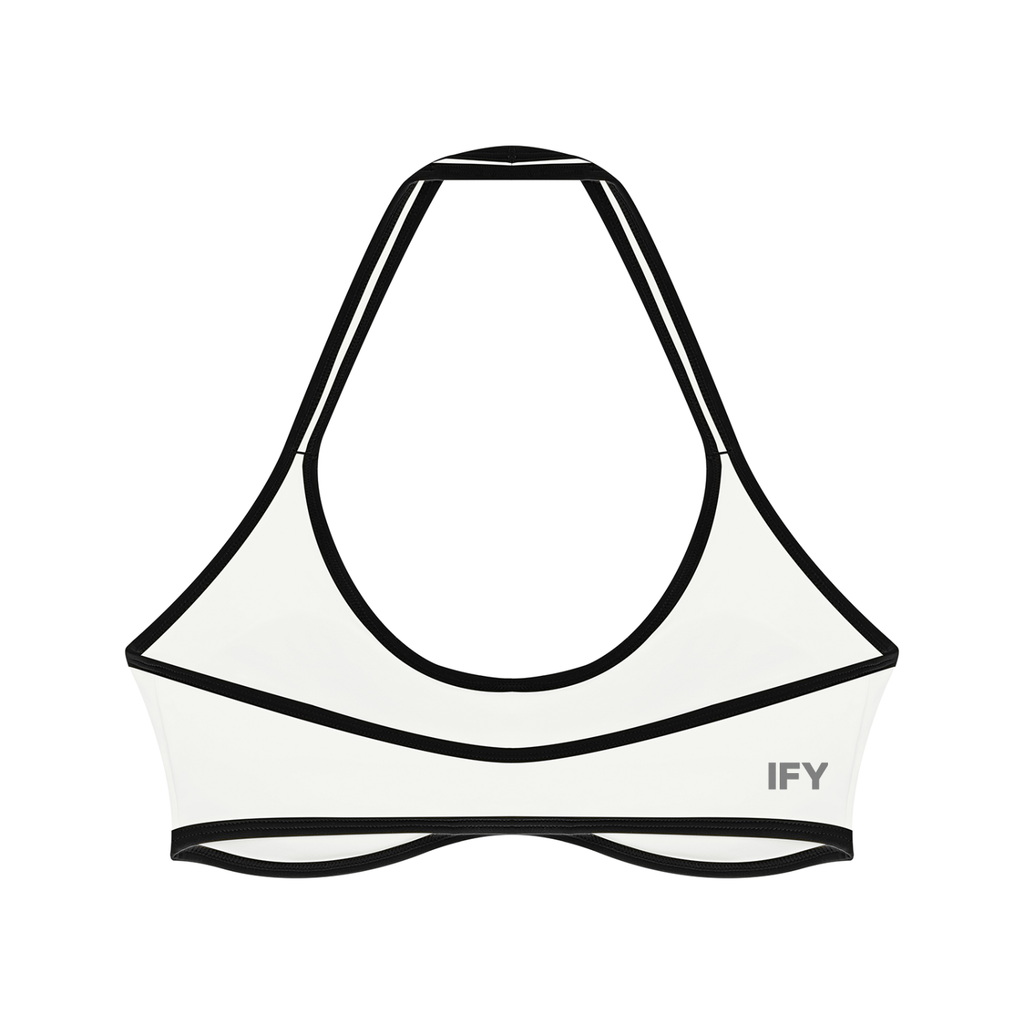 Women's Halter Color Block Yoga Sports Bra