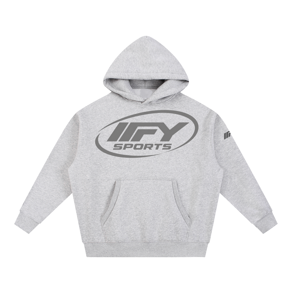 Oversized Boxy-Fit Fleece Hoodie
