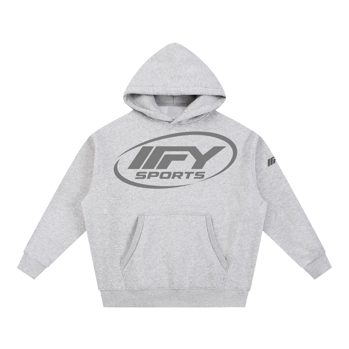 Oversized Boxy-Fit Fleece Hoodie