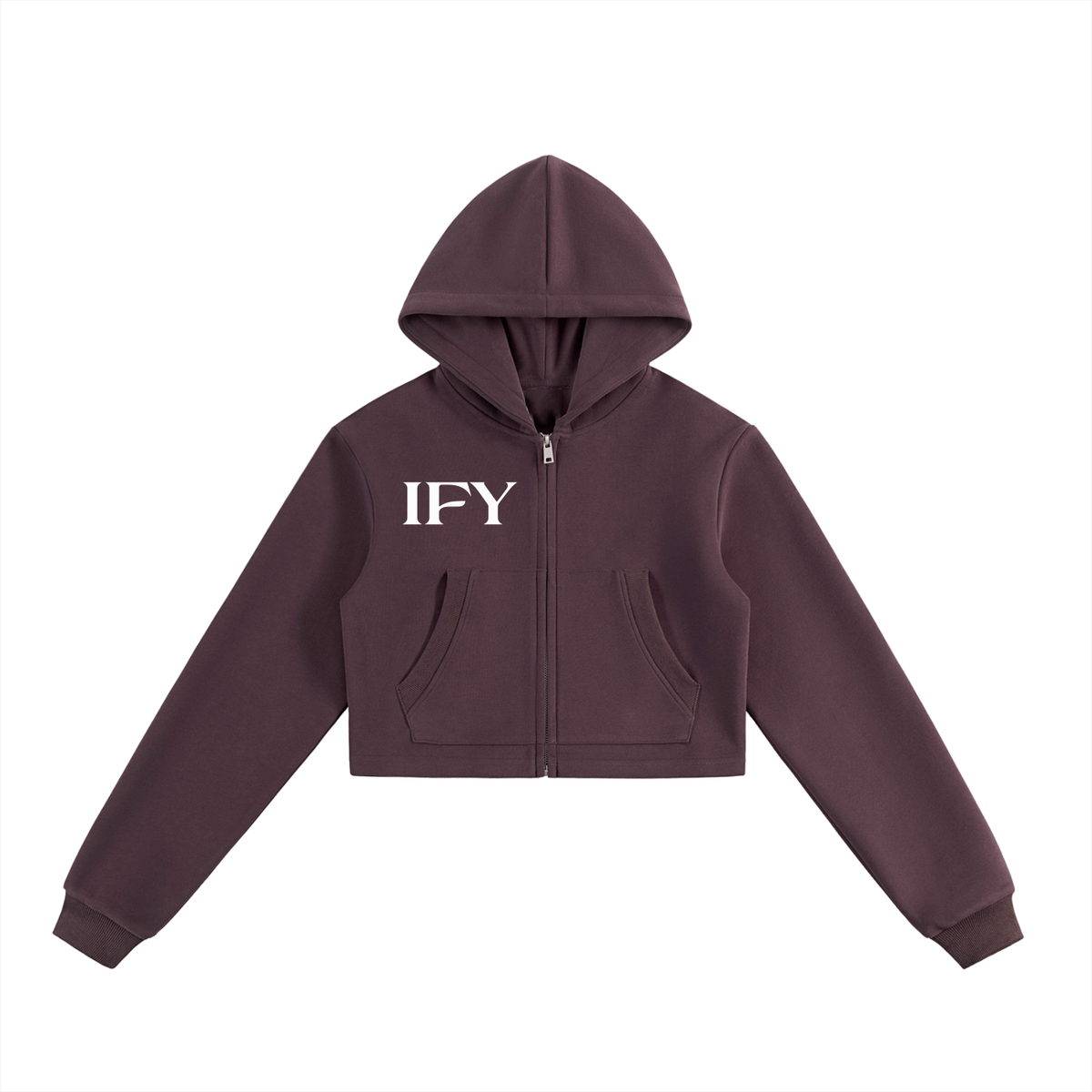 Elevate Your Everyday Style with Our Cropped Zip-Up Hoodie for Women