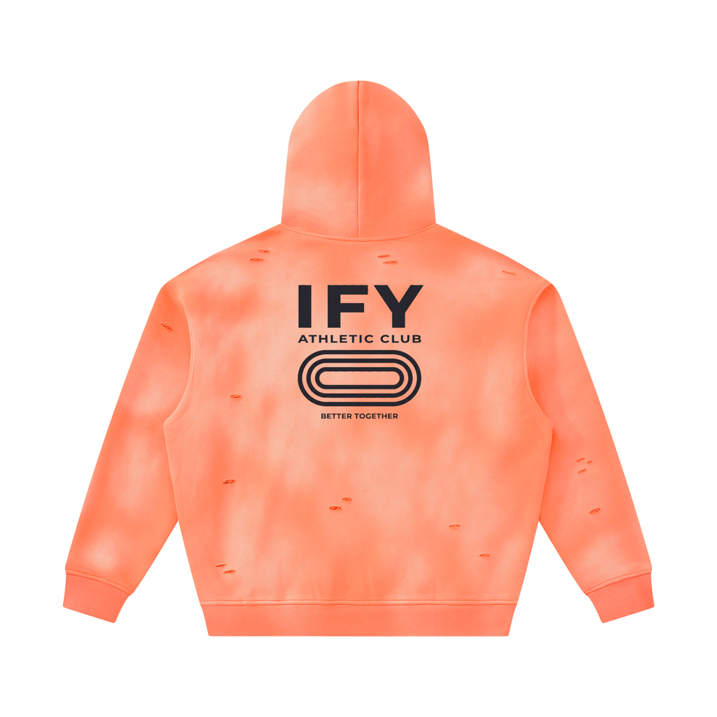 Frayed Fleece Hoodie