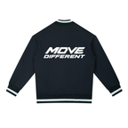Contrast Piping Zip Bomber Jacket