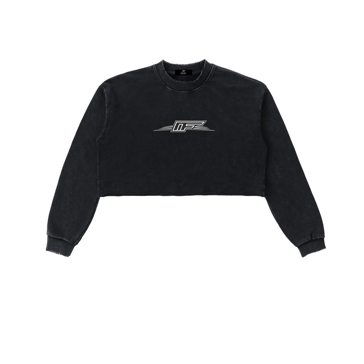Chic Snow Washed Cropped Sweatshirt for Women - Effortless Style Meets Comfort