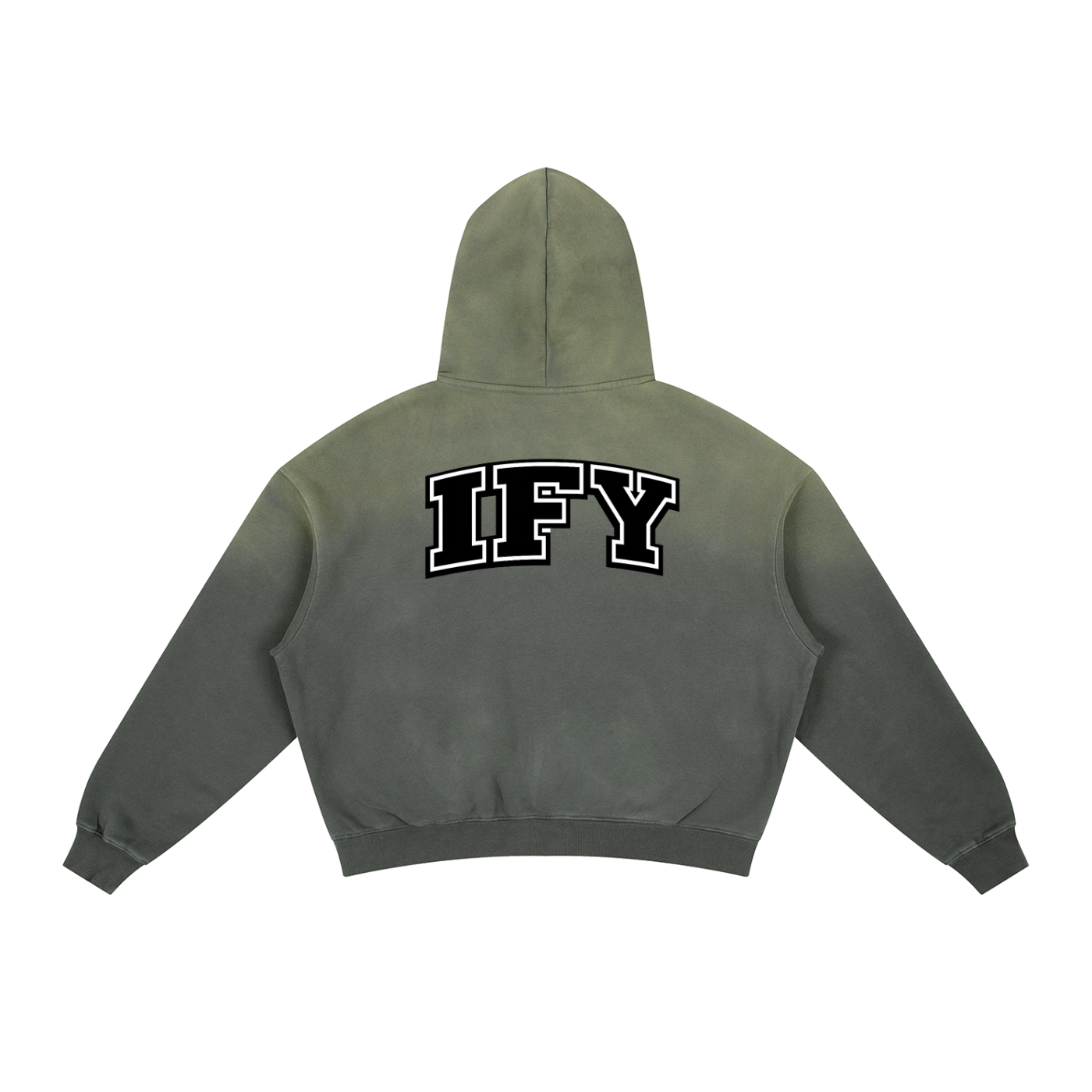 Frayed Sunfade Boxy Fleece Hoodie