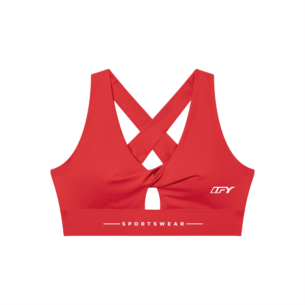 Elevate Your Workout with Our Women's Twist Front Sports Bra