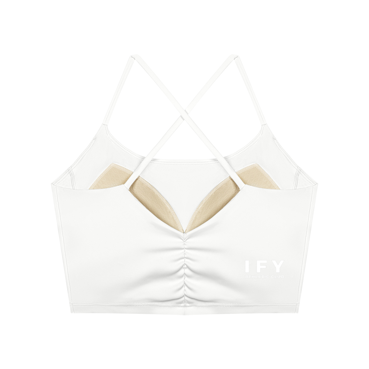 Ruched Cropped Yoga Tank Top