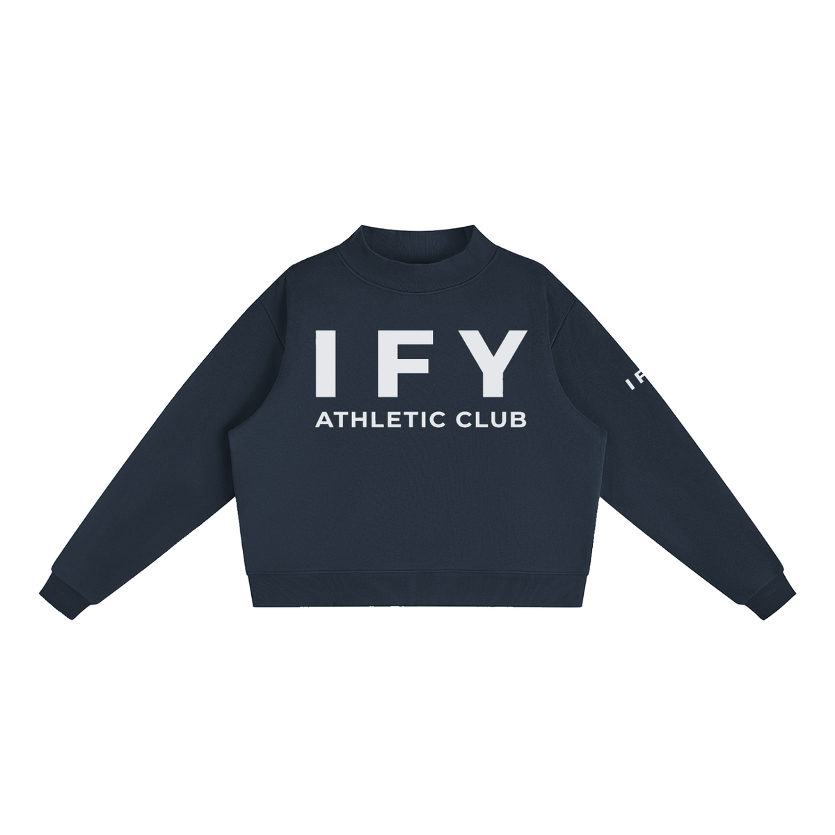 Mock-Neck Crew Sweatshirt