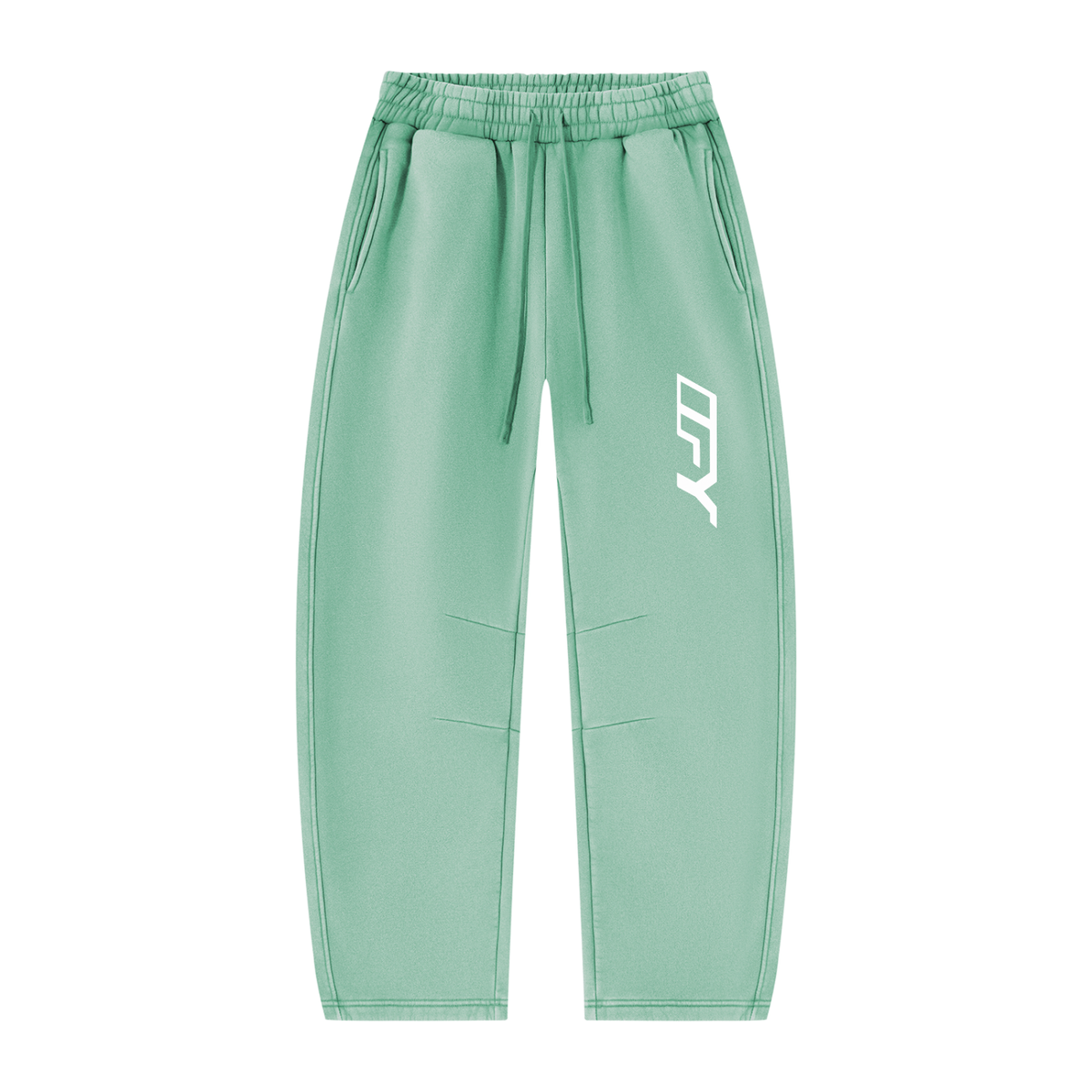 Unisex Vintage Wash Barrel Leg Fleece Sweatpants