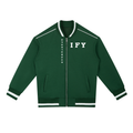Contrast Piping Zip Bomber Jacket